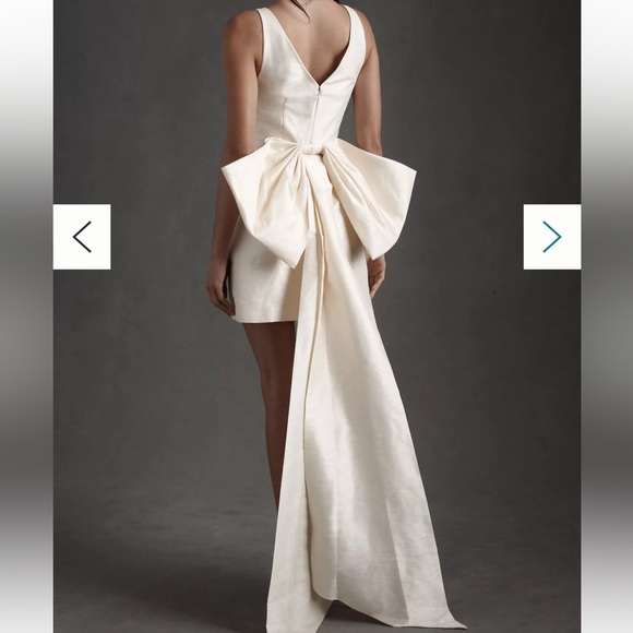 Anthropologie Dresses Bdhl Sachin Babi Archie Vneck Backbow Mini